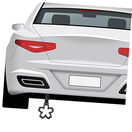 PRETYZOOM Cherry Blossom Car Warning Handle Strap 2pcs Nylon Plastic — view 2