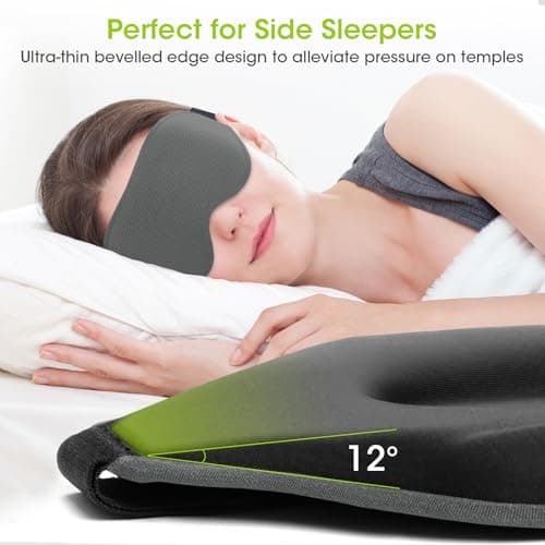100% Blackout Sleep Mask for Women Men-Laitver Eye Mask for Side Sleeper — view 4