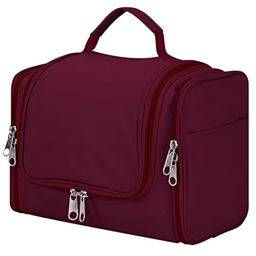 Vinsani Premium Toiletry Bag 5 Compartment Travel Wash Bag Unisex, Purple — view 3