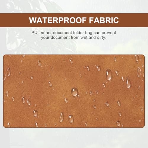 OFFCUP Envelope Documents, A4 Leather File Folder, Portable PU Document Bag — view 4