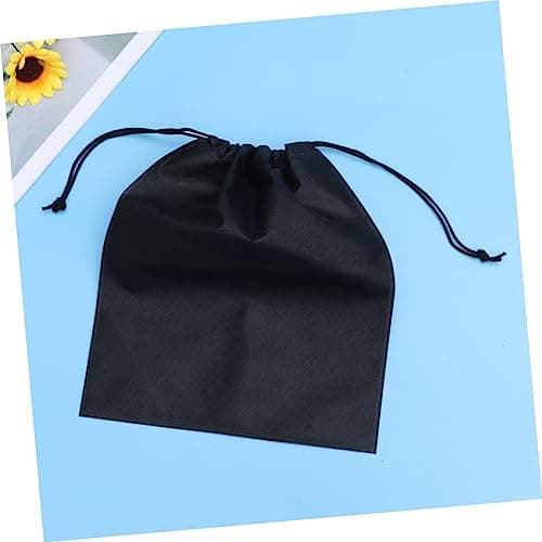 Shoes Storage Holder 8pcs Black Non-Woven Fabric Drawstring Bag — view 4