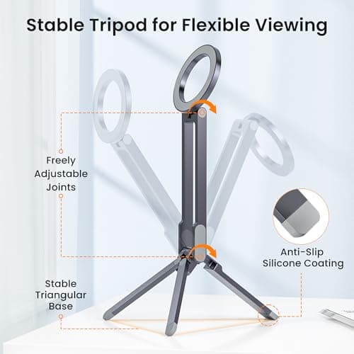 Itramax Magnetic Cell Phone Tripod,Adjustable Desk Phone Holder for MagSafe — view 2