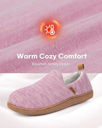 LongBay Women's Memory Foam Slippers Ladies Summer House Shoes Purple, 7-8 — view 6