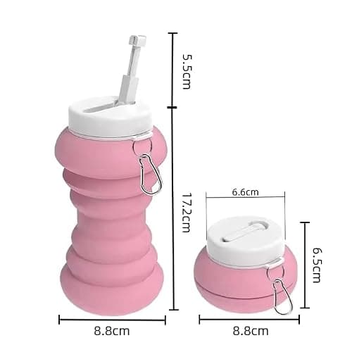 TQUXNGA Travel Friendly Foldable Bidet Bottle for Women 600ml Water Amount Easy to Transport in Multiple Color Choices Silicone Bidet — view 4
