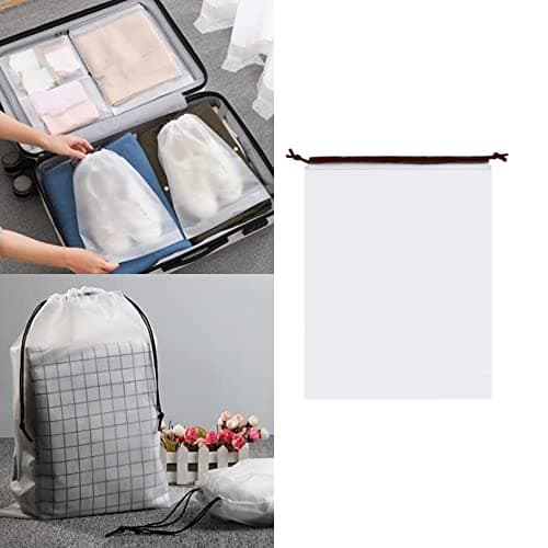 Travel Storage Bags,Waterproof Travel Translucent Shoes Bags withDrawstring — view 4