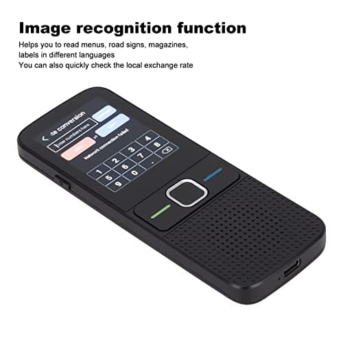 Cocoarm 2 Way Voice Translator, 138 Languages 2.4in Touchscreen (Black) — view 3