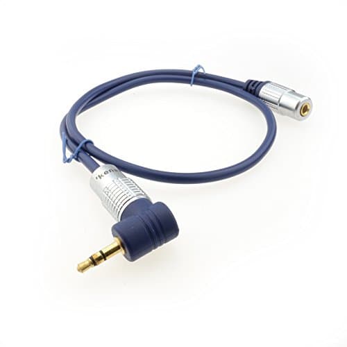 kenable Pure Right Angle 3.5mm Headphone Extension Cable Male to Female Stereo Jack 90 Degree Adapter Dark Blue 0.5m — view 5