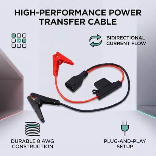 Eujgoov XT150 to Battery Clip Cable for Ecoflow Delta Power Station 1.5m — view 2