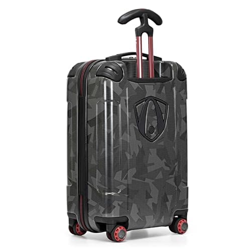 Traveler's Choice Maxporter Ii Hardside Polycarbonate Luggage Suitcase with Spinner Wheels, Gray Camo, 22" Carry-On Luggage, Maxporter Ii Hardside Polycarbonate Luggage Suitcase with Spinner Wheels — view 3