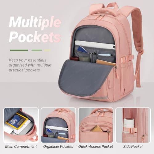 Taygeer School Bag for Girls, Lightweight Backpack for Teenage Girls Women — view 5