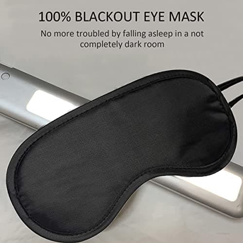 10 Pack Sleeping Eye Mask Sleep Blindfold for Women & Men, Blackout Eye Shade Cover for Travel, Nap, Game — view 6