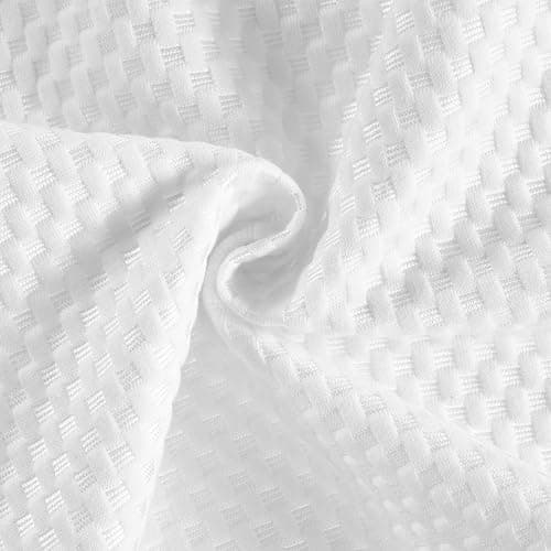 Z-hom Memory Foam Pillow, 59x 39 x 10/12 cm, Comfort Pillows for Neck Shoulder Pain Sleeping, Ergonomic Neck Support Pillow, Cervical Pillow (White) — view 6