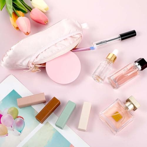 Tucnoeu Ballet Shoe Makeup Bag,Ballerina Slipper Make up Pouch Bag,Pink Portable Bow Make up Bags Small Cosmetic Mini Makeup Bags for Girls — view 4