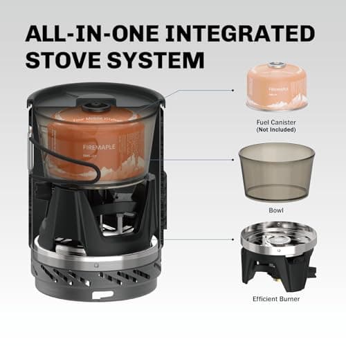 Fire-Maple X1 Backpacking and Camping Stove Gas System (Camo) — view 3