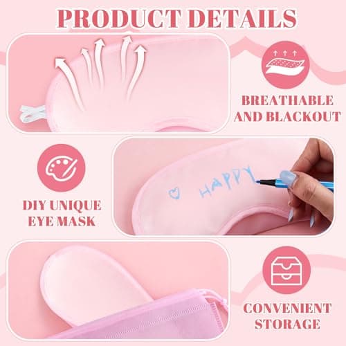 Hicarer 33 Pcs Eye Mask Sleepover Party Supplies for Girls — view 4