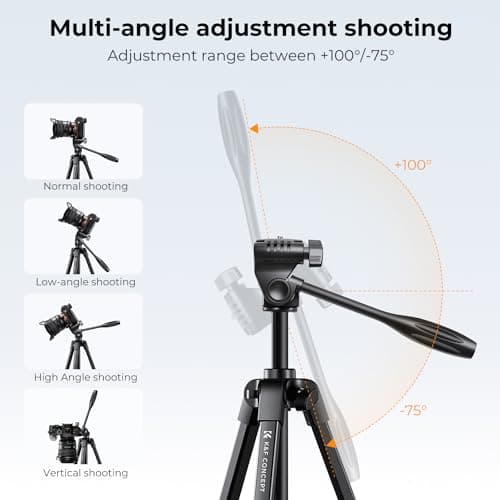 K&F Concept B174A1 Lightweight Tripod for Camera Phone — view 3
