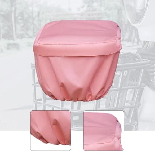 KiBcsLic Cover for Basket, Luggage Rack Cover, Universal Elastic, Accessories for Weekend Trips And Grocery Shopping, Pink — view 4