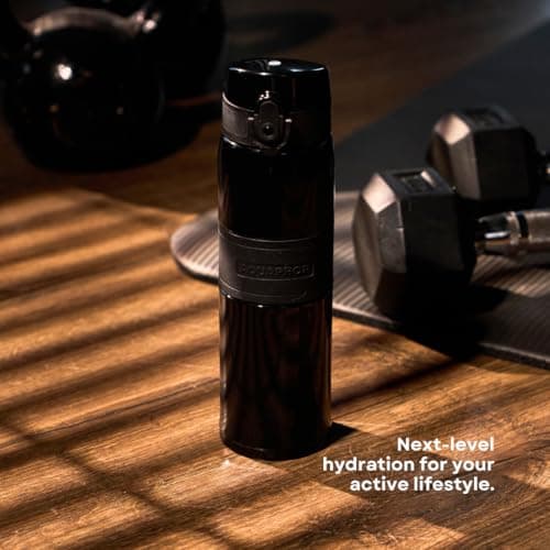 City Cool Stainless Steel Insulated Filter Water Bottle Carbon Black 500ml — view 5