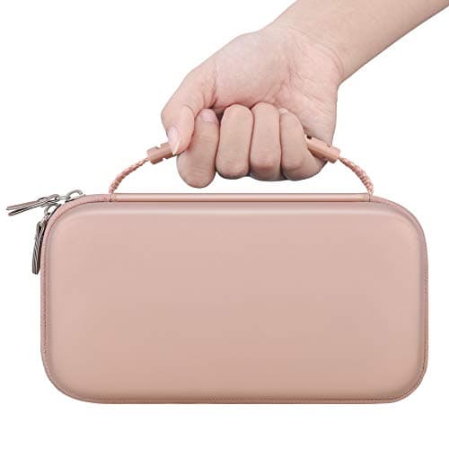 Canboc Carrying Case for Halo Bolt Portable Car Jump Starter 58830/57720/44400 mWh, Halo Bolt ACDC Max 55500 mWh Phone Charger, Mesh Bag for Jumper Cable, AC Wall Charger, Charge,Rose Gold — view 5