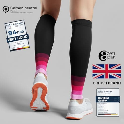 Calf Compression Sleeves for Shin Splints, Women, Men, Running — view 3