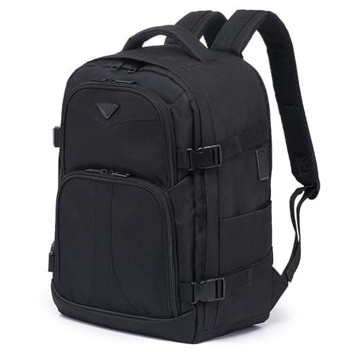 Flight Knight 40x30x20cm Ryanair Wizz Air Free Carry On Underseat Backpack Bag for Travelling USB Port Padded Comfortable Rucksack - Carry On Luggage For easyJet, Ryanair. BA, Jet2 & Many More!