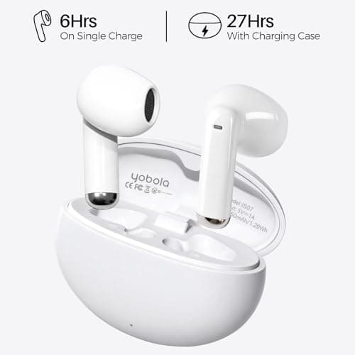 yobola Wireless Earbuds, Bluetooth 5.4 Headphones Comfortable Lightweight — view 6