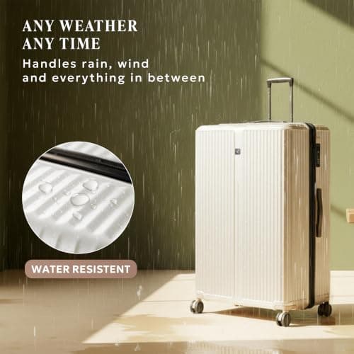 LUGG AirGlide 28 Inch Lightweight Travel Suitcase - Hard Shell Polycarbonate Protection, TSA Approved Lock, Scratch & Water Resistant, Smooth 360° Spinner Wheels & Detachable Interior (76x51x31.5cm) — view 5