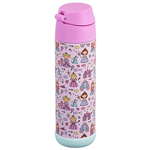 Snug Kids Flask - Stainless Steel Insulated Water Bottle with Straw for Children/Toddlers (Girls/Boys) - Princess, 500ml — view 6