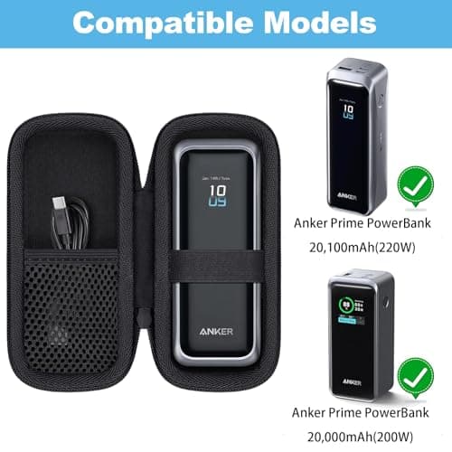 Khanka Hard Case for Anker Prime Power Bank 20,100mAh 220W/20,000mAh 200W — view 2