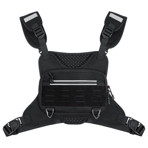 Flintronic Outdoor Chest Lightweight, Security Travel Pouch, Adjustable Belt, for Outdoors, Workout, Hiking Men & Women