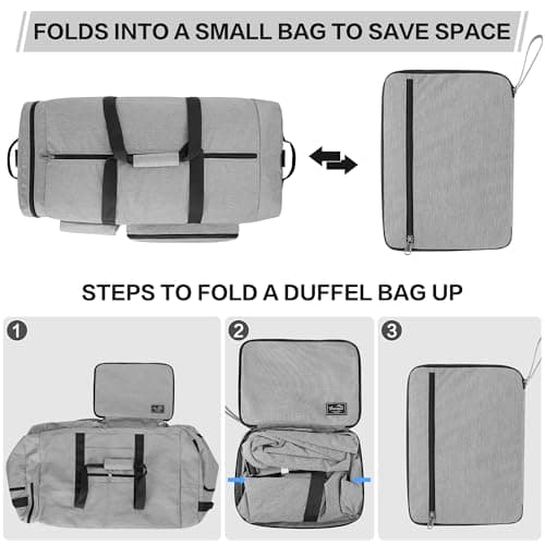 YOUNGOA 120L Foldable Travel Duffle Bag, Large Holdall Duffel Bag — view 5