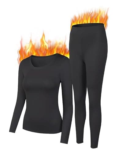 YADIFEN Thermal Underwear Womens Ultra Soft Stretch Ladies Base Layers