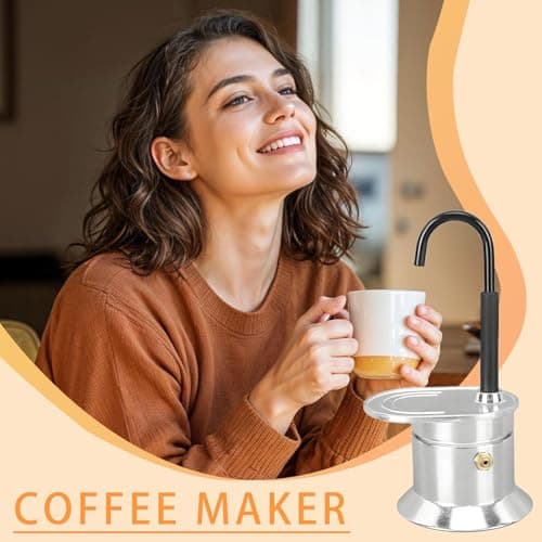 Tktouci Coffee Brewer Machine Aluminum Tube Food-Grade Compact Pot — view 2