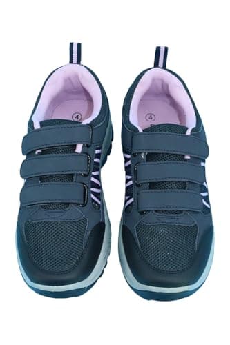 Truflex Ladies Wide EE Fit Hiker Shoe with Touch Fasten Strap, Cushioned Ankle Collar and Sturdy Outdoor Sole, Adjustable Comfort Walking Shoe Navy — view 6