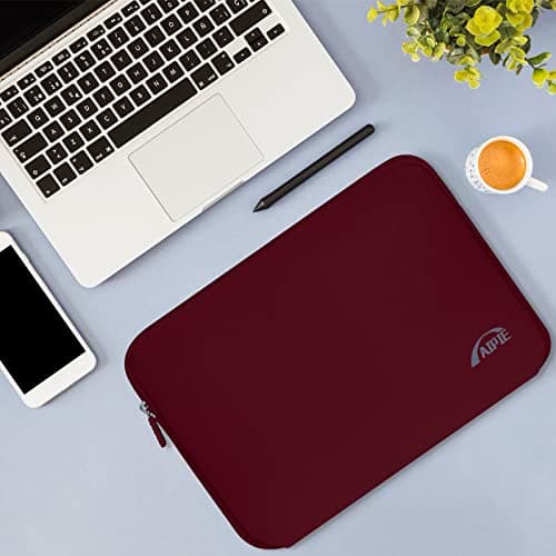 AIPIE Chromebook Case 11.6 12 Inch Laptop Sleeve Shockproof Tablet PC Bag Compatable with Acer, Dell, ASUS, HP, Lenovo IdeaPad, Samsung Galaxy, Microsoft Surface Pro 9 Women Wine Red 11.6 Inch — view 4