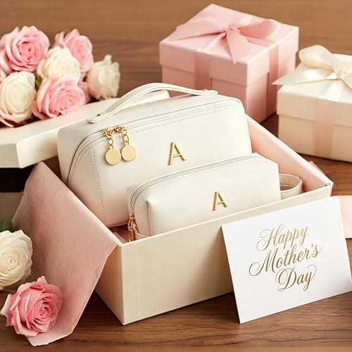 KKXIU Initial Makeup Bag for Women, Personalized Gifts for Women — view 2