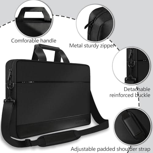 Alfheim 17-17.3 Inch Waterproof Laptop Bag with Shoulder Strap — view 6