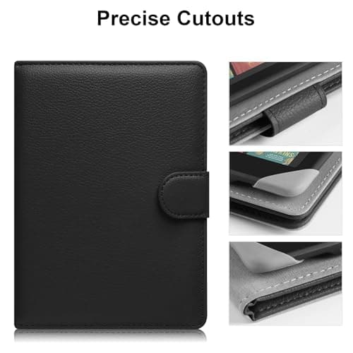 HoYiXi Universal Case for 6.8-7 inch Kindle eReader Compatible with Paperwhite/PocketBook and Tolino/Kobo Clara 2E/Kobo Clara HD,6",6.8" eReader Protective cover Built-in pocket,Black — view 5