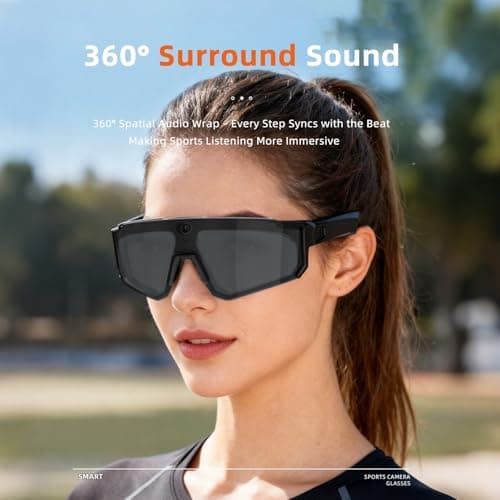 QQCHGOL 2026 4K Al Camera Glasses,8MP Smart Bluetooth Sport Cycling Eyewear — view 4