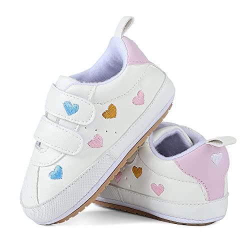 MK MATT KEELY Baby Boys Girls First Walking Shoes Toddler Infant Soft PU Leather Trainers with Anti-Slip Sole,Multicolor,12-18 Months — view 5