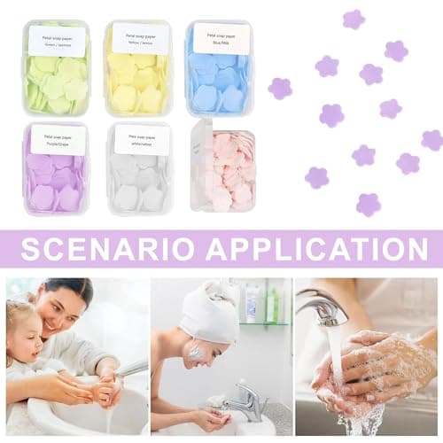 6Boxes Mini Travel Soap Paper Sheets — view 5
