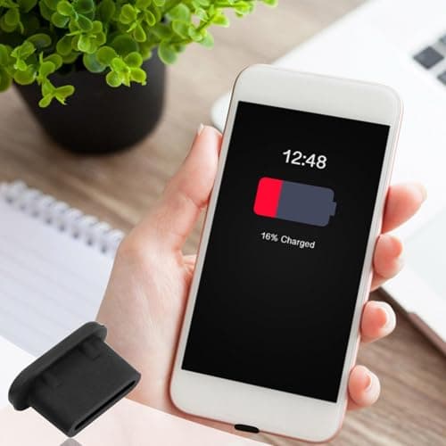 USB C Port Dust Protection Plugs - 0pcs Silicone Charging Port Covers | Dustproof USB C-Type Pôrt Protection Plugs For Cell Phone, Computer, Laptop, Camera, Tablet, Home Office Travel Accessories — view 6