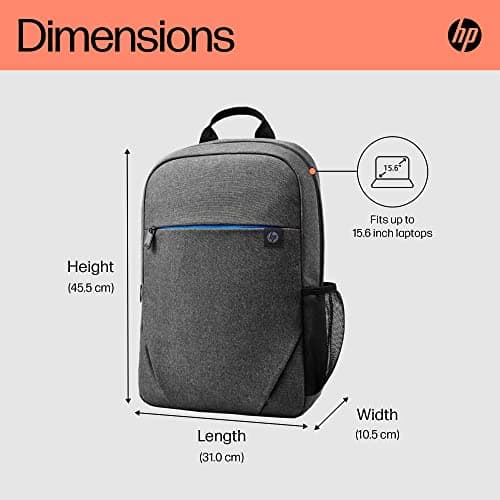HP Prelude 15.6 inch Laptop Backpack With Slip On Padded Straps | Compatible With Laptops Up To 15.6 inch | Protect Your Tech With Water Resistance And Padded Construction | Quick access zip pocket — view 5