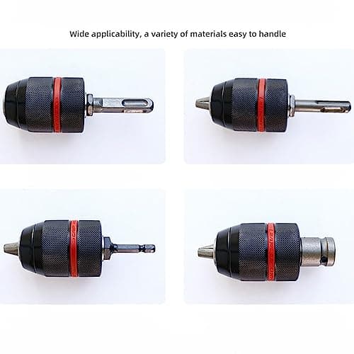 HOTCKB 1.5-13mm Keyless Drill Chuck Adapter 1/2-20UNF Mount Manual Chuck — view 6