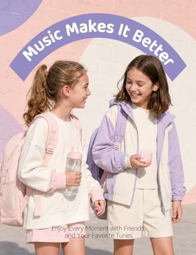 Ttbesmi Cute Kids True Wireless Earbuds Girls Ear Buds for Kids for School Earphones with Case for iPhone Android Kawaii Headphones Kid Bluetooht Earbuds for Small Ear Canals Women — view 4