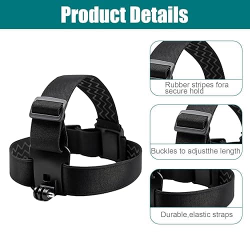 Head Strap Mount for GoPro Hero 13/12/11/10/9/8/7/6/5/4 Session 3+/3/2/1 — view 3