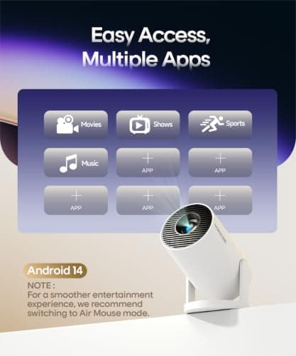 Magcubic Mini Projector 4K Support, Auto Keystone Smart Portable Projector — view 5