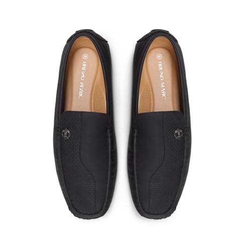 Bruno Marc Men's Driving Loafers Slip-on Shoes,Size 9.5,Black,3251314 — view 4