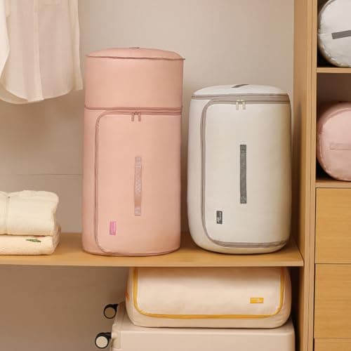 Self-Compression Storage Bags 68x34cm Space Saving(Small - Pink) — view 2