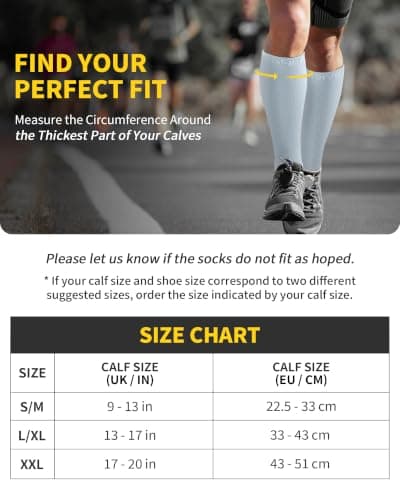 CAMBIVO Calf Compression Sleeves for Men & Women, 2 Pairs — view 3